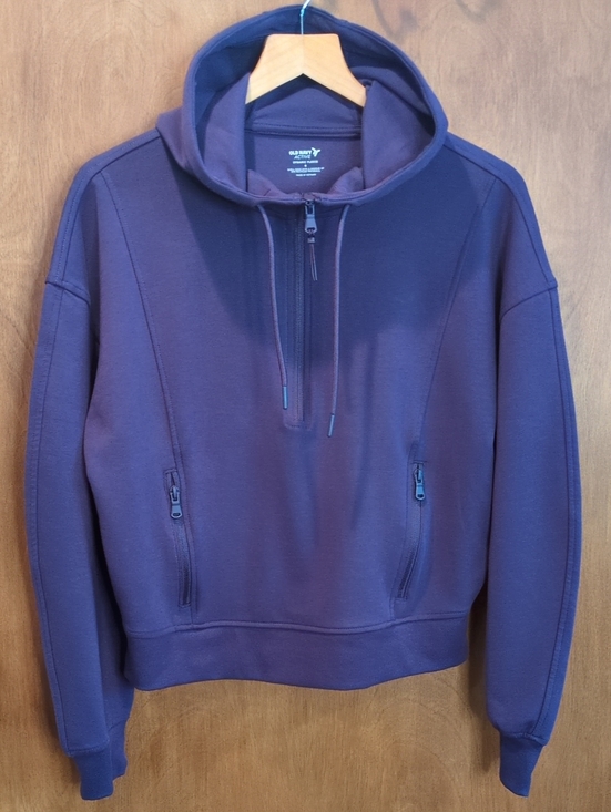 Old Navy Tops - Old Navy Dynamic Fleece Half Zip Hoodie In Purple Maxine Size S
